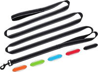 10FT Dog Leash with Traffic Handle Reflective Large Medium Dogs – Essentials for Dogs - 10ft x 1 in / black