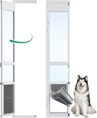 Large Dog Door for Sliding Glass Door - 96" Sliding Door / Xlarge - 3 Flap
