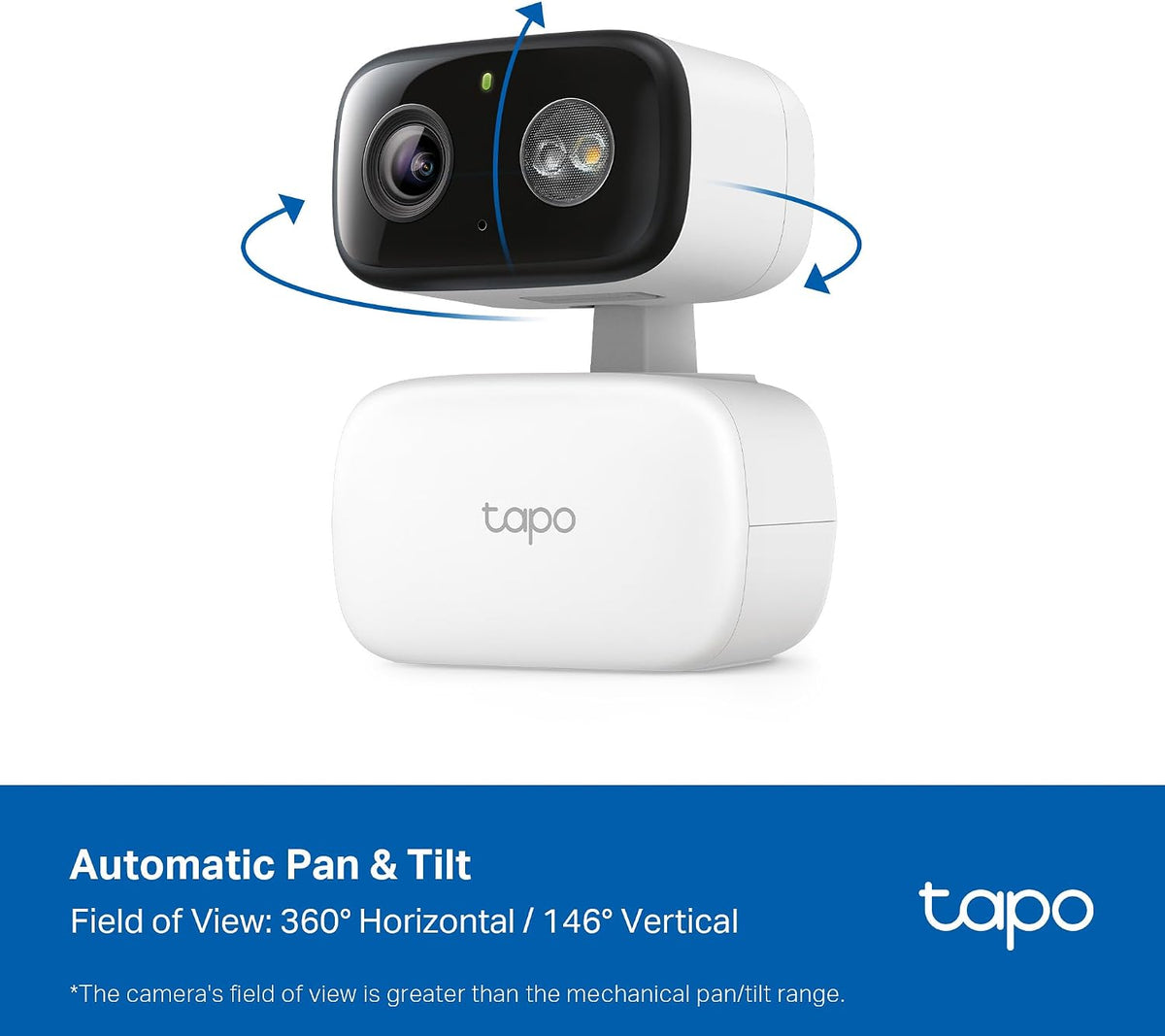 Tapo 1080p Pan/Tilt Security Camera for Baby Monitor, Pet Camera - White / Indoor/Outdoor - image 3