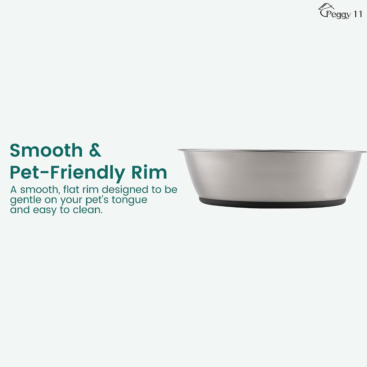 Lightweight Stainless Steel Cat Bowls, 1.8 US Cup Each - 2-Pack / 3 Cup - image 4