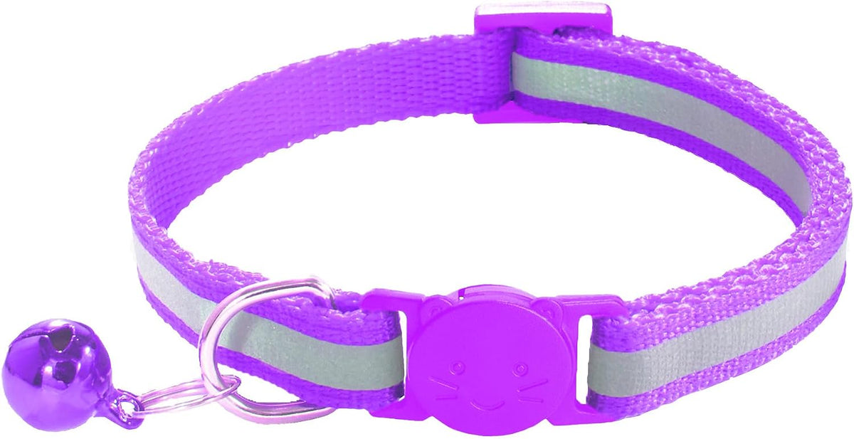 2 Pack Breakaway Cat Collars with Bells - Purple - image 4
