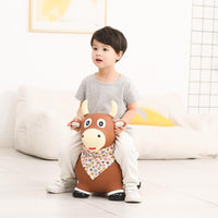 INPANY Bouncy Bull, Cow Hopper for Cowboys, Kid Gifts Toy - Brown Bull - image 2