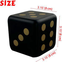 funnysquee 3.15 inch foam dice toy with large numbers, Fortunate Red - view 9