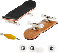 Lottoyday white maple wood fingerboard with bearing wheels and non-slip pad