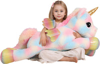FFxiong 44 Inch Giant Unicorn Stuffed Animal Pillow - Multi / 44 Inch - image 3
