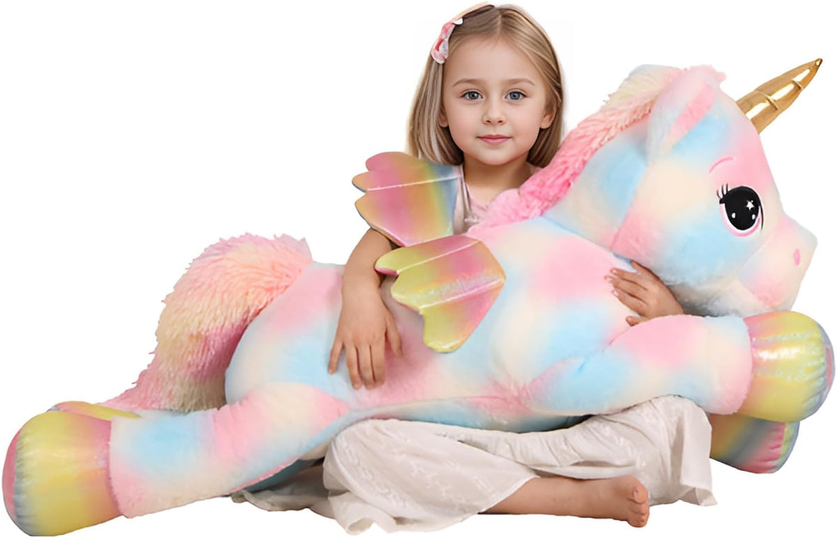 FFxiong 44 Inch Giant Unicorn Stuffed Animal Pillow - Multi / 44 Inch - image 3
