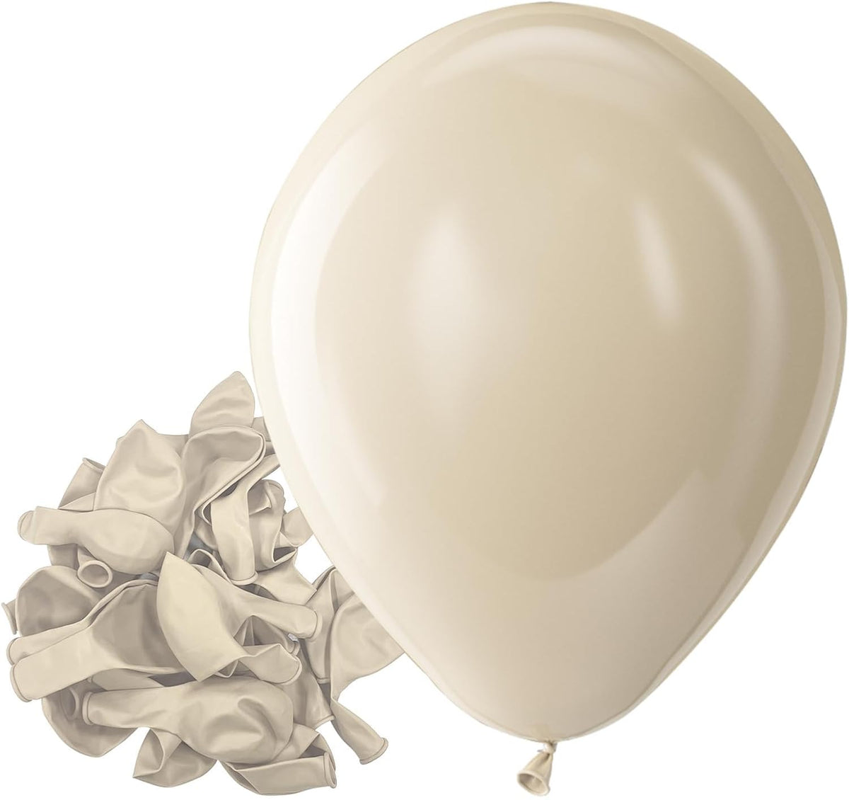 Bezente Assorted Latex Rainbow Balloons 100 Pack 12 inch – Fun for Kids & Family - 04-white-p21 / 5inch (Small)