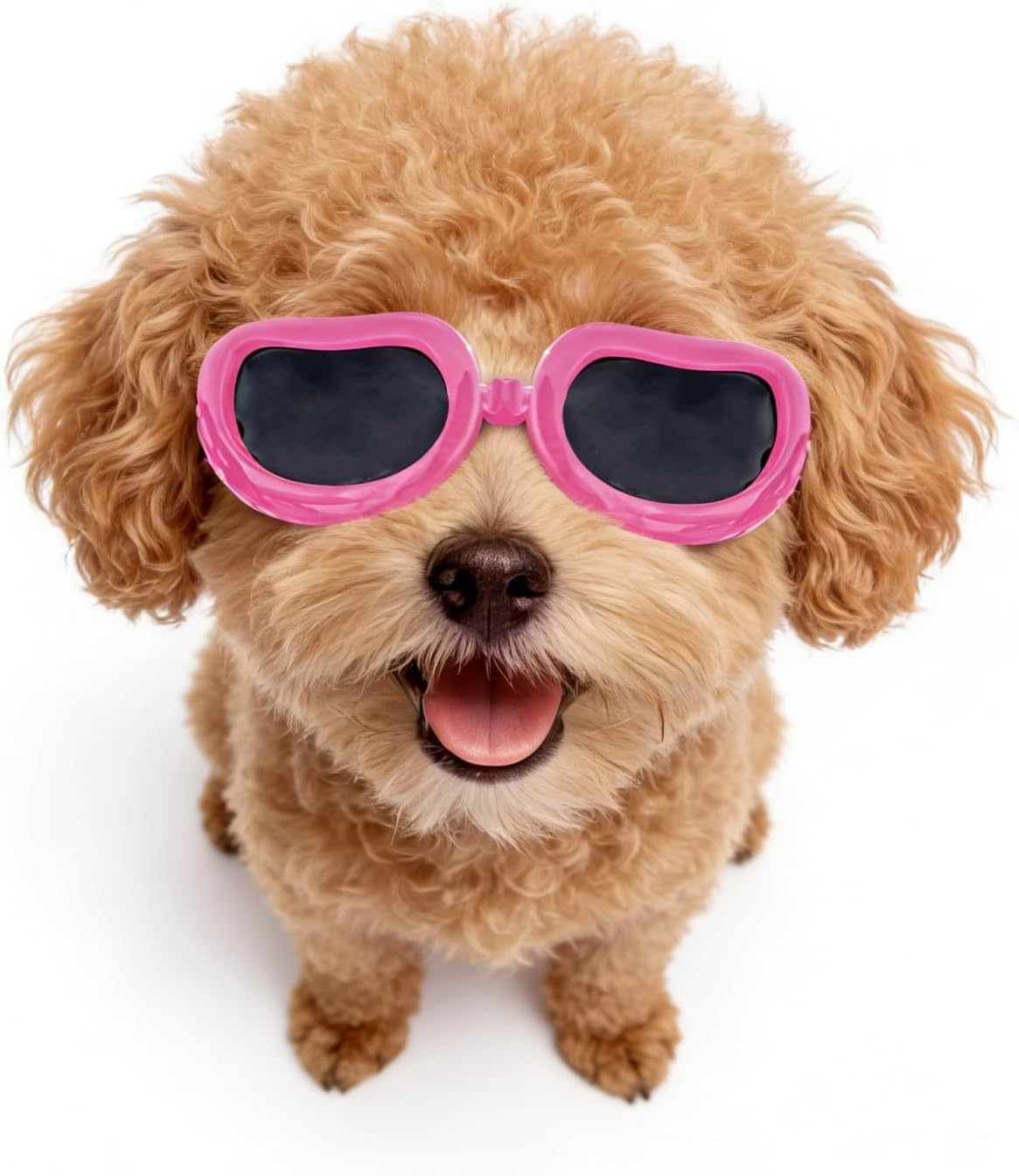 Enjoying Clear Dog Goggles Medium to Large Breed - Classic Pink / Small Breeds