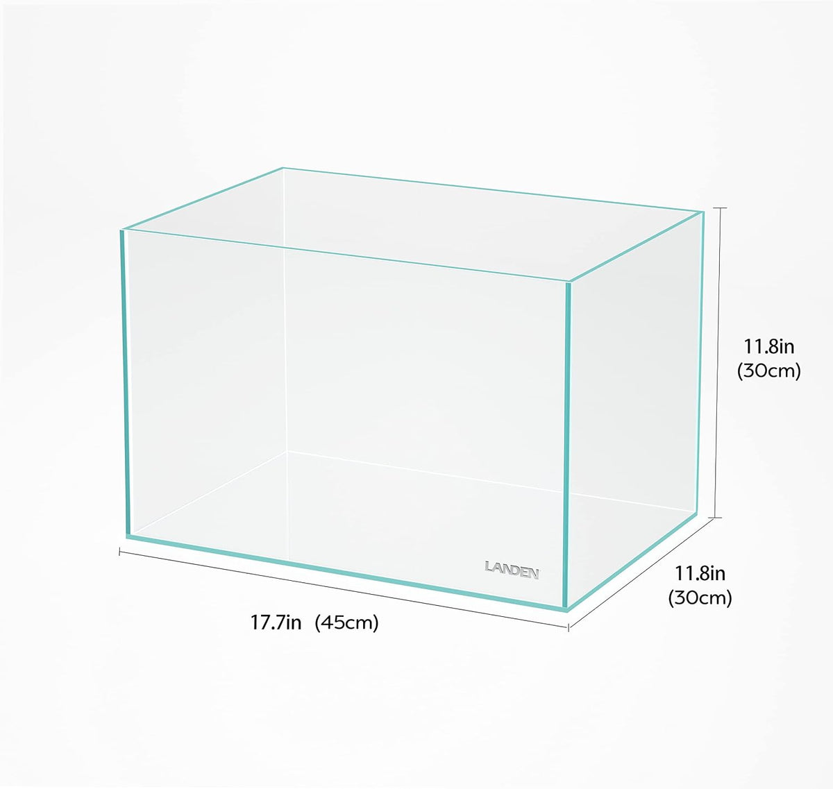 Aquarium 75H 37 Gallon Ultra Clear Glass Rimless Fish Tank – Essentials for Fish - Standard / 10Gal W17.7×D11.8×H11.8 in(45x30x30cm) - image 3