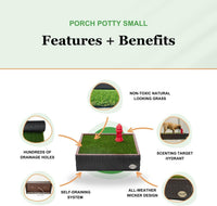 Porch Potty Premium Outdoor Dog Potty System with Artificial Grass - Small - image 2