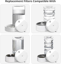 Baofum 8 pack gravity pet water fountain replacement filters with brush - view 2