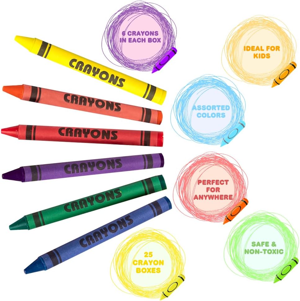 ArtCreativity Bulk Crayon Packs - 200 Set of 6-Packs (1200 Ct) - image 4