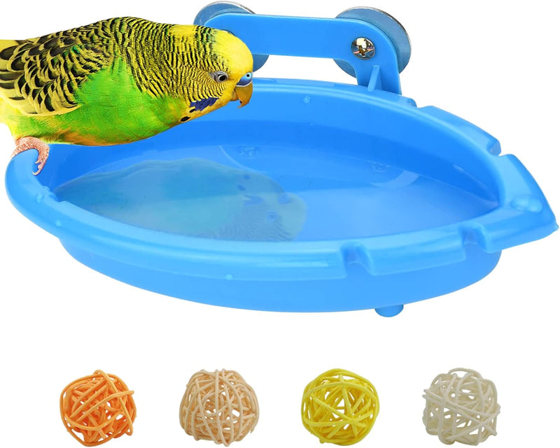 Mygeromon Bird Bath for Cage Parakeet Bathtub Budgie Shower Tub Indoor – Essentials for Birds