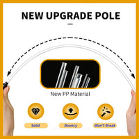FYNIGO Interactive Cat Wand Toys for Indoor Cats - 2 Rainbow Wand - image 4