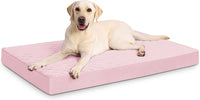 Orthopedic XL Dog Beds Large Sized with Washable Cover, 41x27 - 47.0"L x 29.0"W x 4.0"Th / Pink