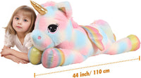 FFxiong 44 Inch Giant Unicorn Stuffed Animal Pillow - Multi / 44 Inch - image 2
