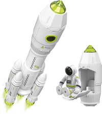 MOBIUS Toys space playset with multi-stage rocket, detachable shuttle and astronaut figures
