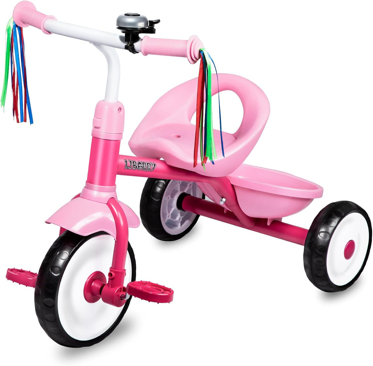 Liberry Toddler Tricycle for 2 3 4 Years Old Girls 3 Wheel Bike - Pink
