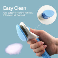 Dog & Cat Brush, Pet Grooming Kit 4PCS, Dog Brush for Shedding - Blue and White - image 3