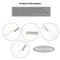 Pet Grooming Comb for Cats & Dogs Removing Tangles and Knots Removes Tangles Knots Stainless Steel Pins Tear Stain Removal