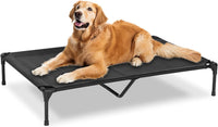 Elevated Dog Bed for Outdoor - Black / 49"L x 33"W x 9"Th