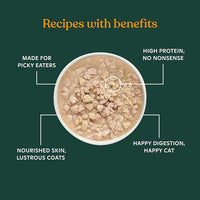 Made by Nacho Minced Cage-Free Chicken and Salmon in Bone Broth Cups, Enriched with Vitamins and Prebiotics, Variety Pack, 10 Cups, 2.5 oz