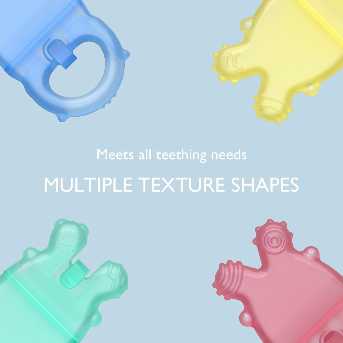 Momcozy Baby Teether Toys - Yellow and Blue - image 4