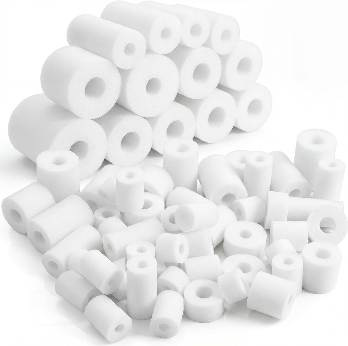 Frienda pool noodle bits, 50 colorful foam noodle pieces in assorted sizes - view 9