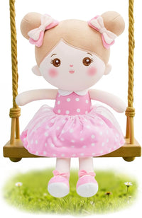 OUOZZZ Soft Baby Doll 12.6" Yellow Bee Dress Snuggle Buddy Doll – Fun for Kids & Family - B-abby01