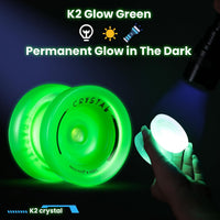 MAGICYOYO K2 Yoyo Professional Glow in The Dark - Glow Green+Glitter - image 4