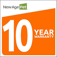 New Age Pet ECOFLEX Dog Crate End Table - Furniture-Style Pet Crate for Crate Trained Dogs - Stainless Steel Tubing & a Latched Closure - 10 Year Manufacturer's Warranty.