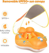 Baby Pool Float with Canopy UPF50+ - Baby Yellow / X-Large - image 2