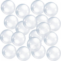 Zhanmai 6 pack of inflatable clear beach balls, 16 inch, for pool and party decorations
