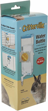 MidWest Homes for Pets Large Animal Water Bottle - Transparent / Yellow / Large Water Bottle | Rabbit 20.28 oz. - image 3