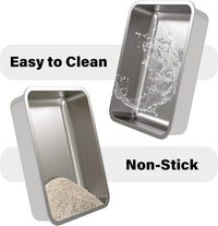 Stainless Steel Litter Box, Metal Cat Litter Box for Kitten - 1 Pack-Extra Large: 23.6x15.7x6 inch - image 4