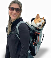 Maxine One Dog Backpack Carrier for Medium Dogs – Essentials for Dogs - Gray