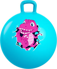 U&C Planet Hopper Ball, 18In Bouncy Ball with Handle for Kids Ages 3-6 – Fun for Kids & Family - 3-6 Years / Blue Dinosaur