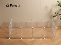 LURIVA Transparent Clear Small Animal Playpen, Guinea Pig Cages - 12 Panels - image 2