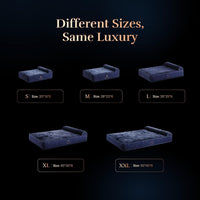 Large Dog Bed Orthopedic Memory Foam Cooling Gel 35x25x8.7 in – Essentials for Dogs - Dark Blue - DE / Large - image 4