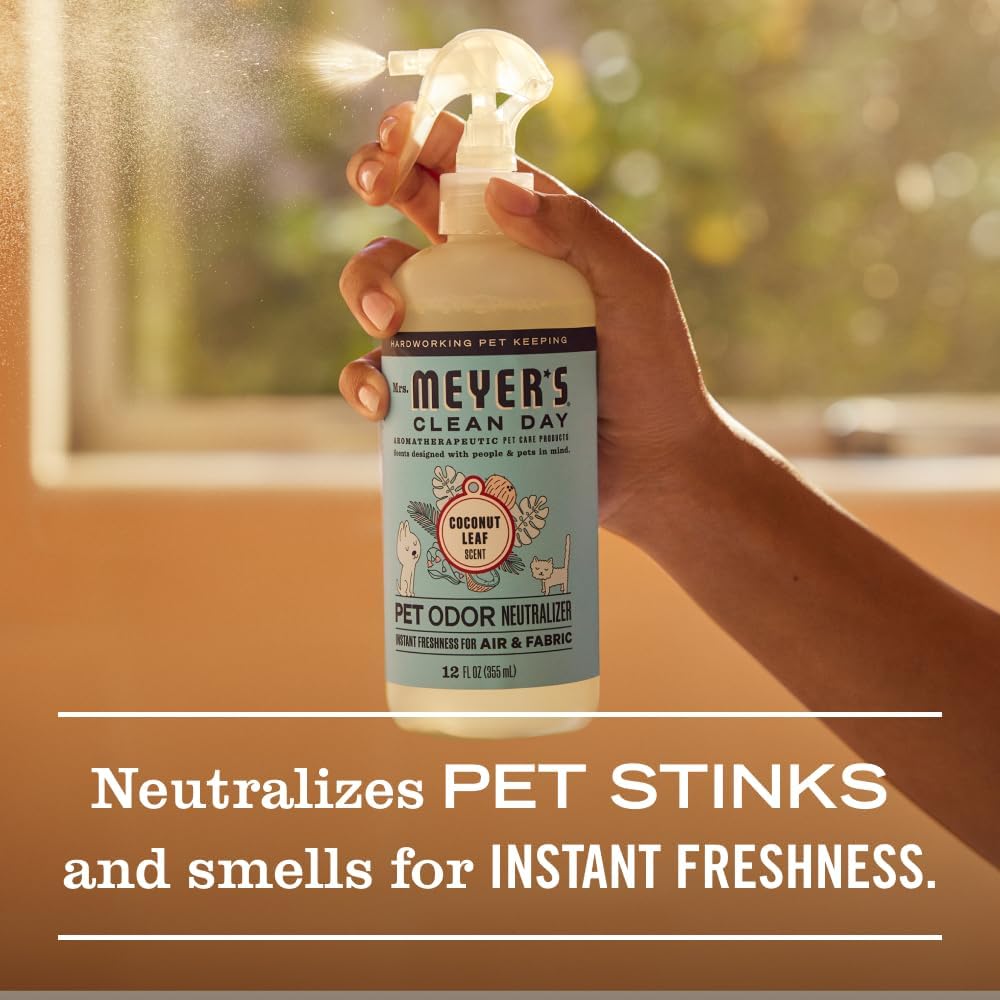 MRS. MEYER'S CLEAN DAY Pet Odor Neutralizer, Coconut Leaf Scent - Coconut Leaf / 12 Fl Oz (Pack of 1) - image 4