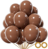 110pcs Black Balloon 12 inch - 12inch(normal) / A24-brown