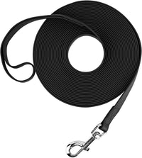 Waterproof Long Leash Durable Dog Recall Training Lead Great - Black / 50ft