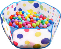 EocuSun Kids Ball Pit Large Pop Up Toddler Ball Pits Tent - Blue