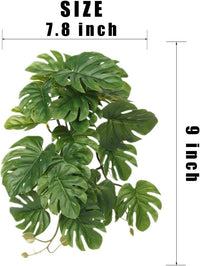2Pack Reptile Plants for Terrarium - A-fake Monstera - image 3