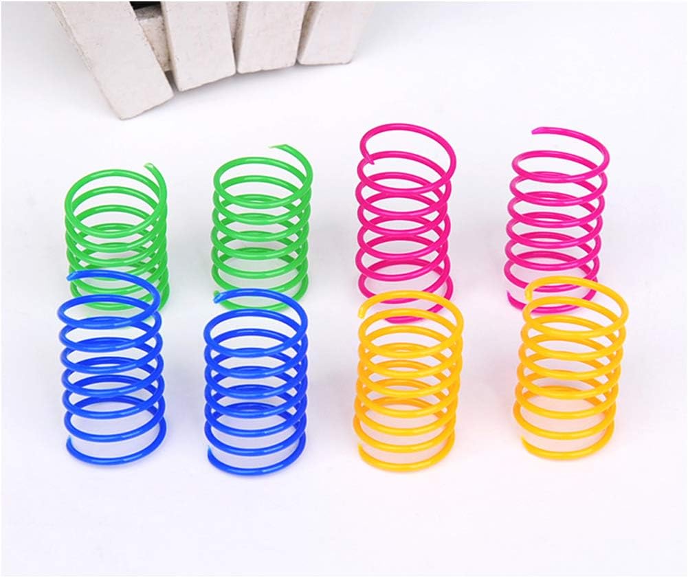 Cat Spring Toy, Cat Kittens Toys Plastic Coil Spiral Springs for Swatting, Biting, Hunting - image 3