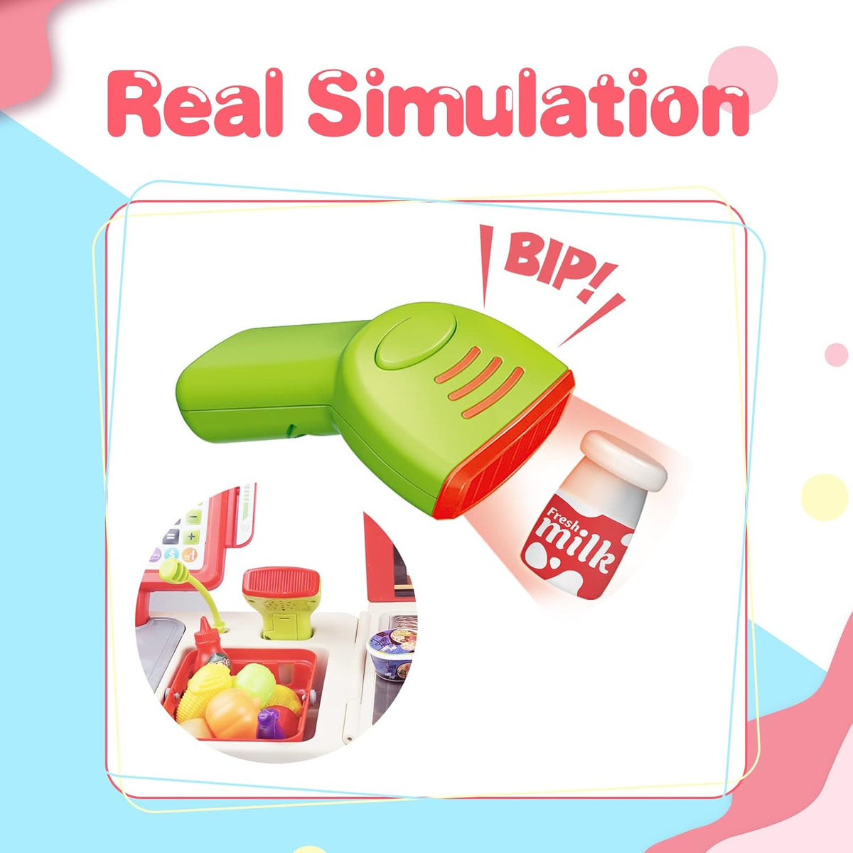 RedCrab Foldable Cash Register Toy for Kids - image 4