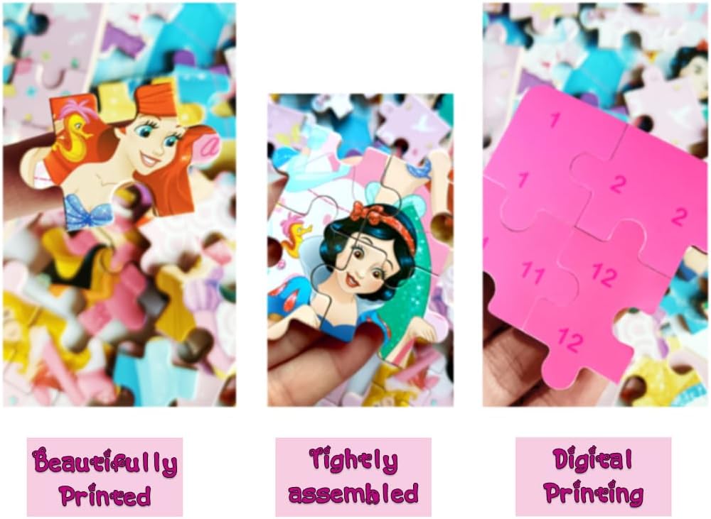 NEILDEN 60 piece jigsaw puzzle for kids ages 4-8 packed in a tin box