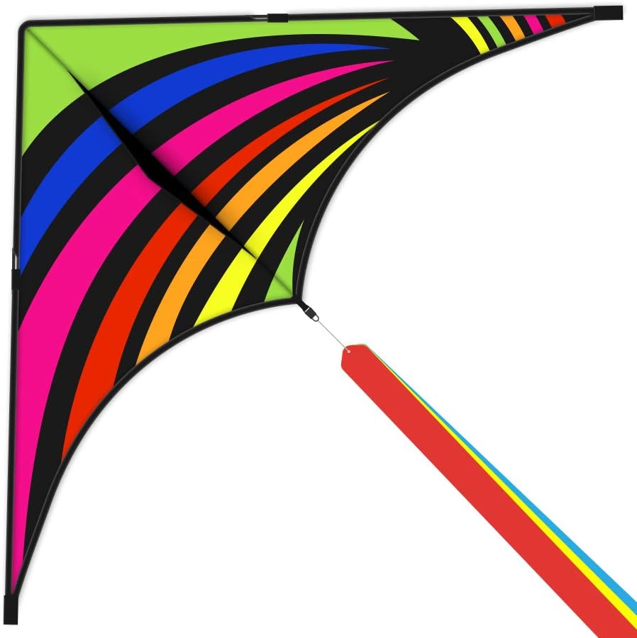 Delta Kite for Kids Ages 4-12 - 1 / Rainbow