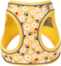 Step in Dog Harness No Pull Flower Adjustable Soft Mesh Harness – Essentials for Dogs - S(neck:10.5"-12",chest:13.5"-16") / Yellow - image 2