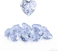 Niceup acrylic heart gems, 30 chunky 3D heart-shaped diamond gemstones for kids - view 10